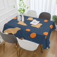 thumbnail image 2 of Yayeee Tablecloths 60" x 90" Rectangle Wrinkle Resistant Party Table Cover, Blue Capybaras, 2 of 8