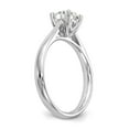 thumbnail image 6 of 14K White Gold mounting Ring Band Only Solitaire Engagement, Size 7, 6 of 7