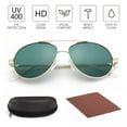 thumbnail image 6 of LotFancy Aviator Sunglasses for Kids Girls Boys Age 3-12, with Case, UV Protection,Green, 6 of 9