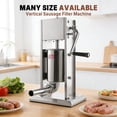 thumbnail image 3 of Hakka Brothers SV-3 7 lb, 3 L Stainless Steel Vertical Sausage Stuffer, 2 Speed, Automatic, 3 of 8