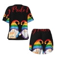 thumbnail image 5 of Lsque Lgbt Gnome Women's Short-Sleeved Pajama Set - 2 Piece Soft and Lightweight Sleepwear Set-Large, 5 of 9