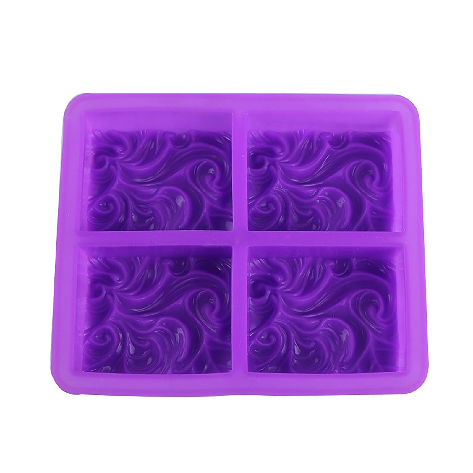 Worallymy Ocean Wave Soap Mold Sea Wave Silicone Cake Baking Pan Jelly