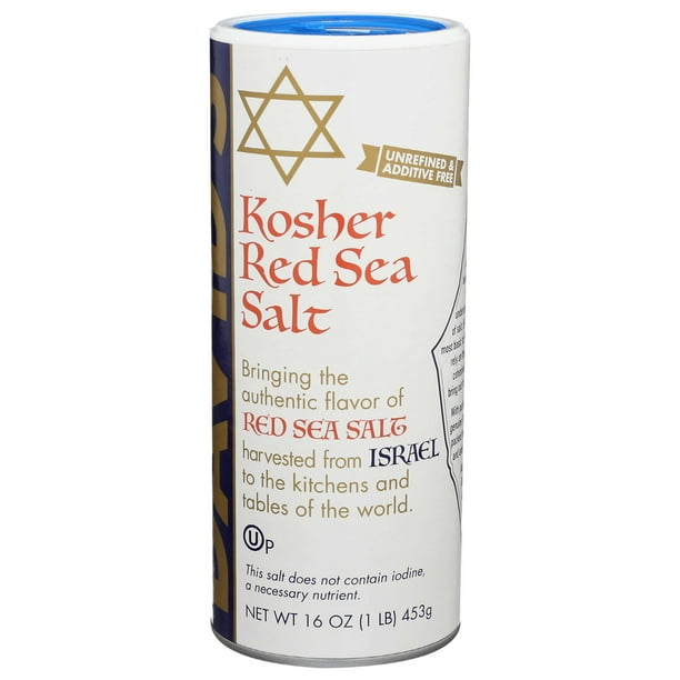 Davids Kosher Red Sea Salt, 16 Ounce 12 per case.