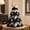B, variant on Halloween Fabric Patchwork Tabletop Tree, Stuffed Patchwork Mini Tree with Pumpkin Topper, Harvest Fall Farmhouse Decor