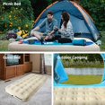thumbnail image 3 of Twin Air Mattress with Fast Inflating Pump, Blow up Mattress of Wave Flocked Top, Durable Air Bed for Home, Camping & Guests 8in Bed Height – 500lb Weight Capacity, 3 of 8