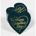 thumbnail image 2 of Inkdotpot Pack Of 100 Happy Valentine's Day Valentine Favor Paper Tags Craft Real Gold Foil Hang Tags, 2 of 6