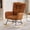 Brown, variant on Nursing Chair for Adults - Teddy Upholstered Glider Rocking Chair, Compact & Space-Saving, Fits Living Room, Bedroom, Small Spaces-Beige