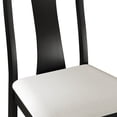thumbnail image 6 of Castle Place Minimalist Wooden Dining Chair, Set of 2, Black, 6 of 8