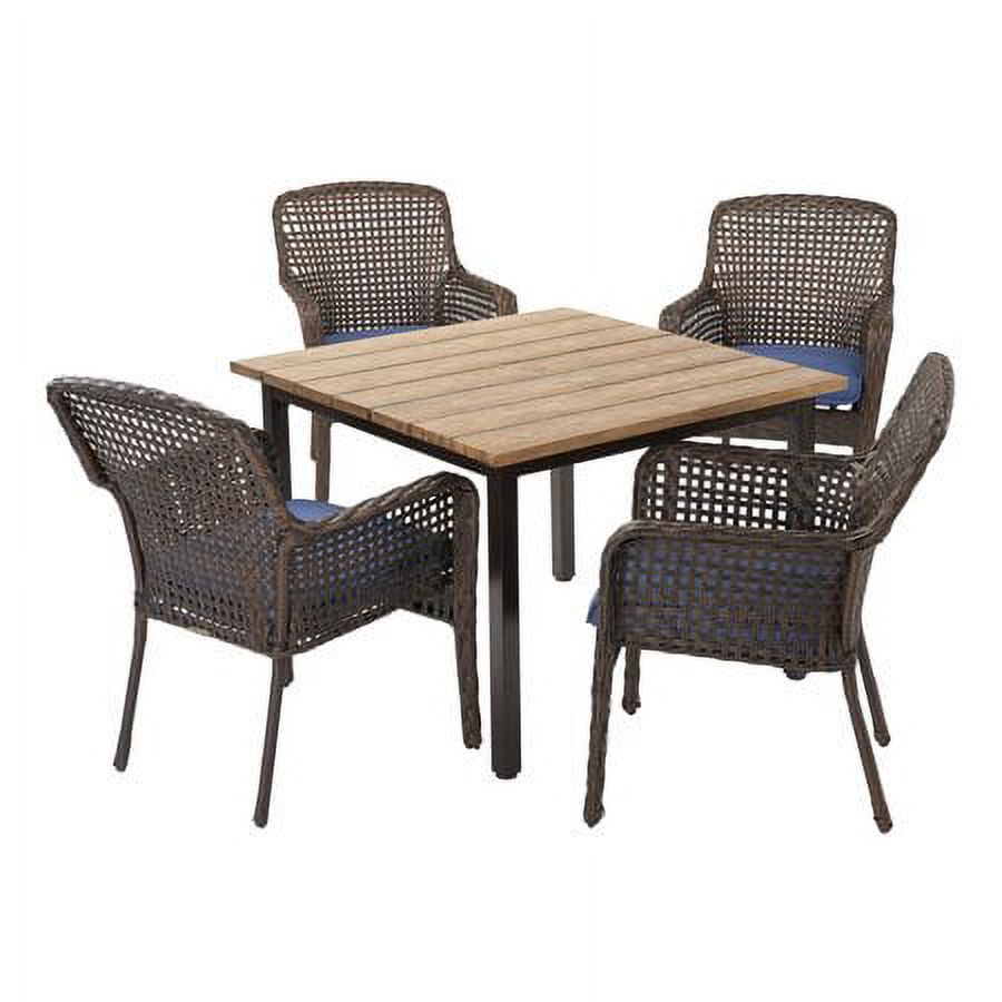 Better Homes & Gardens Ravenbrooke 5-Piece Patio Dining Set with Blue Cushions - image 2 of 7