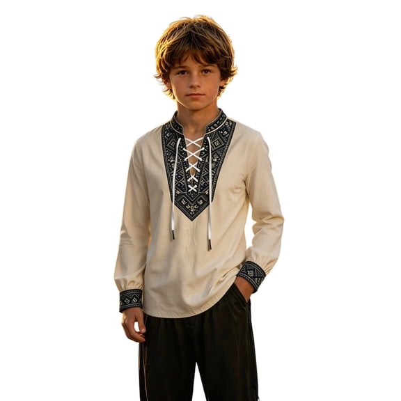 Bainana Boys Long Sleeve T Shirts Graphic Print Soft Tops Big Kids Fall Tees