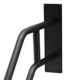 thumbnail image 6 of Metal Pipe Stair Handrail, 22.8" Wall Mount Staircase Handrail U-Shaped Railings for Bathroom Outdoor Black, 6 of 7