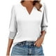 thumbnail image 3 of Tops para mujer,Blusa informal de manga larga para mujer, puños fruncidos de poliéster, túnica de moda para uso diario, sopatenor, 3 of 9