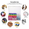 thumbnail image 2 of Novelinks Stackable Plastic Storage Box Containers Hobby Art Craft Organizer Rectangle Box for Pencil Box Crayon Beads Jewelry, Small(12 Inner Colorful+6 Inner Clear), 2 of 10