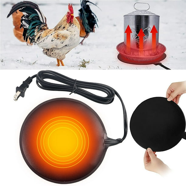 JahyElec New Heated Chicken Waterer, 120v Chicken Waterer Heater for