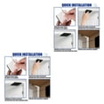 thumbnail image 4 of kurtrusly 2pcs/set Door Closer For Home Office Simple Installation Punch-Free Automatic black【1000g】 2Set, 4 of 6