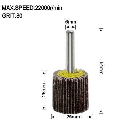 

RANMEI Sanding Flap Wheel Disc Abrasive Grinding Wheel Polishing Tools 6mm Shank