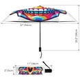 thumbnail image 3 of Rainbow Cute Skull Head Compact Sun Umbrella Windproof Travel Umbrellas for Rain Strong Portable UV Protection, 3 of 8