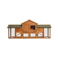 thumbnail image 3 of Hassch Wooden Extra Large Chicken Coop, Small Animal Enclosure Habitat for Indoor Outdoor, Wood Rabbit Bunny Hutch, Pets Cage House for Dog Cat Squirrel Hamster Hedgehog Guinea Pig, 3 of 8