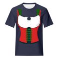 thumbnail image 3 of Pompotops Blouse Décontractée Mode Femme Imprimé Oktoberfest Col Rond T-Shirt Blouse Imprimée Tee Liquidation, 3 of 4