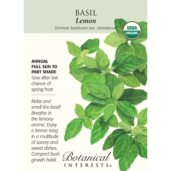 Organic Lemon Basil Seeds - 300 mg