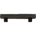 thumbnail image 2 of Ekena Millwork 8"H x 10"D x 72"W Rough Sawn Faux Wood Fireplace Mantel Kit with Ashford Corbels, Burnished Cedar, 2 of 10