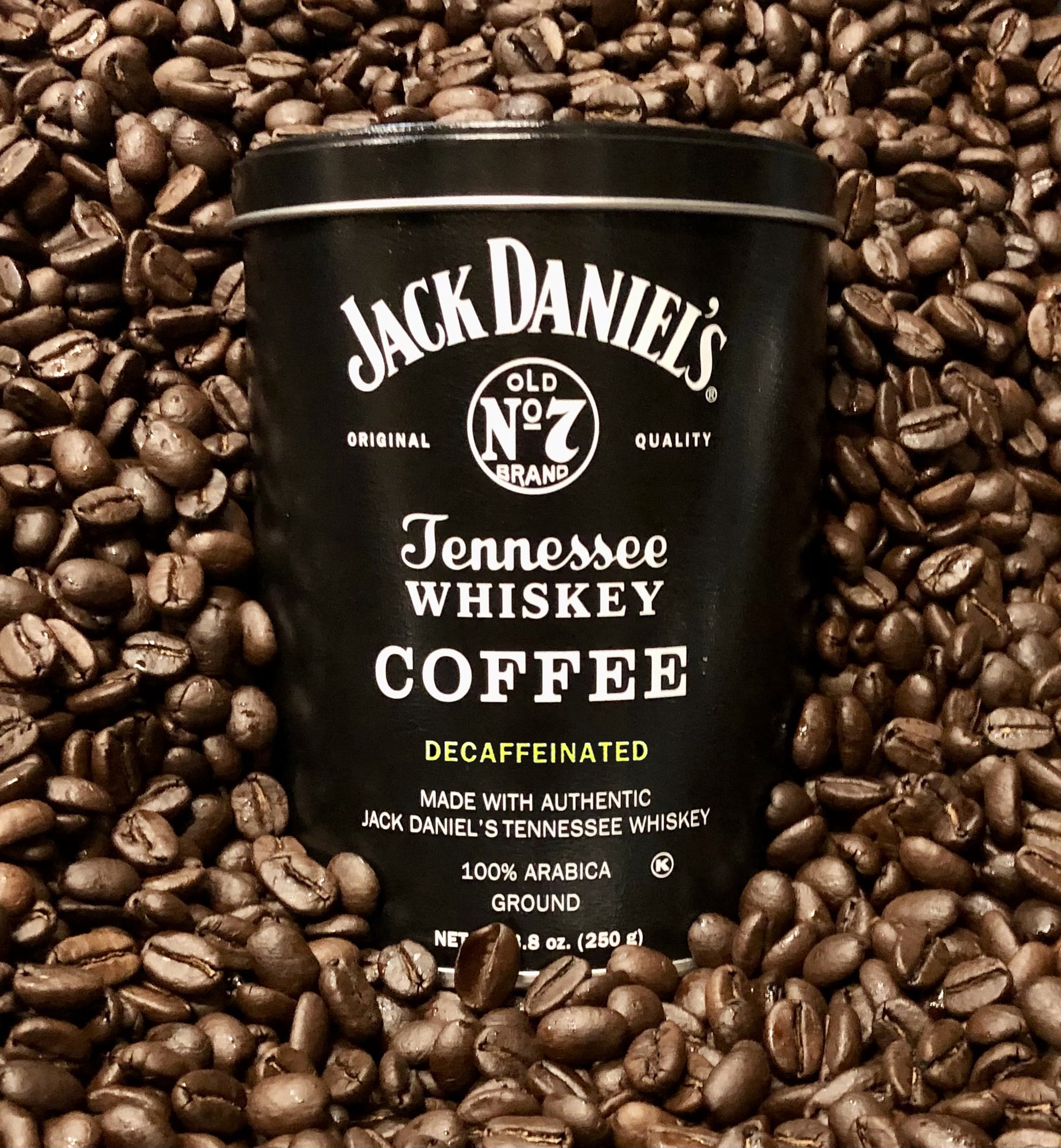 Jack Daniel's Tennessee Whiskey Coffee, Decaf, Ground, 8.8oz Can