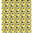 thumbnail image 3 of Ambesonne Modern Duvet Cover Sets, Dog Lover Dotted Art, 2-Queen, Yellow Pale Grey and Peach, 3 of 6