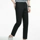 thumbnail image 3 of Pantalones de hombre de color liso rectos con bolsillos laterales y botones, 3 of 5