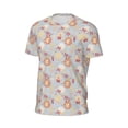thumbnail image 6 of Wukai Butterfly Flower Print Men's Short-Sleeved Mesh T-Shirt,Quick-Dry Short Sleeve Workout T-Shirt-4X-Large, 6 of 8