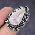thumbnail image 2 of Natural Rose Quartz Gemstone Handmade 925 Sterling Silver Gift Ring Size 7, 2 of 2
