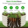thumbnail image 5 of Aoodor Metal Raised Garden Bed - 42''(L) x 24''(W) x 17''(H) - Outdoor Garden Planter Box for Vegetables, Flowers, and Herbs - Beige (Set of 2), 5 of 8