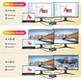 thumbnail image 2 of Adaptador DP a HDMI Dual 4K@60Hz, MST Hub 1-en-2 para monitores duales (modo ext/esp), con salida de audio, comp. con GPU NVIDIA/AMD y PC – incluye cable de alim., 2 of 7