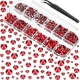 thumbnail image 1 of 2000 Pieces Flat Back Gems Round Crystal Rhinestones 6 Sizes (1.5-6 Mm) Gift, 1 of 5
