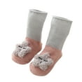thumbnail image 2 of YYYTop Toddler Baby Girls Boys Socks Non Slip Kid Grips Socks Babies Cute Socks Toddlers Grippers Socks for 0-3 Years Cotton Crew Socks for Baby Gifts Pack, 2 of 5