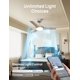 thumbnail image 4 of Ventilador de techo Dreo Smart de 42 pulgadas con luces grises con control remoto, 4 of 9