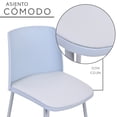 thumbnail image 4 of Set 2 Bancos Bar Cocina Desayunador EKE LIFE HOME Plástico Azul, 4 of 9