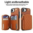 thumbnail image 2 of Crossbody Wallet Case for iPhone 16e, RFID Blocking Zipper Handbag Purse Flip Cover, Kickstand Folio Case Card Slots Holder Wrist Strap Lanyard, 2 of 8