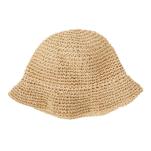 KAKOWELY Sombrero de cubo elegante, sombrero de protección solar, sombrero de cubo para mujer, sombrero de cubo plegable, sombrero de verano