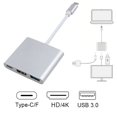 thumbnail image 3 of USB C To HDMI Adapter Cable Type-C Converter USB 3.1 Interface 4K  Charging Adapter for Macbook Air 12 Converter Hub (Gold), 3 of 7