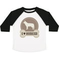 thumbnail image 3 of Inktastic Husky Dog Gift I Love Huskies Boys or Girls Toddler T-Shirt, 3 of 5