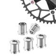 thumbnail image 3 of 4x Tornillos de plato de bicicleta Cola Aleación de titanio para 105-14 mm plata Cola Pernos de plato de bicicleta, 3 of 8