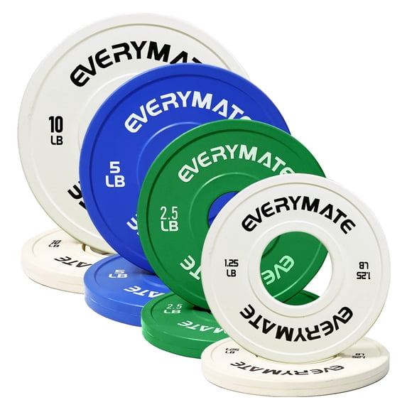 Discos de peso EVERYMATE Fractional Olympic Bumper Set