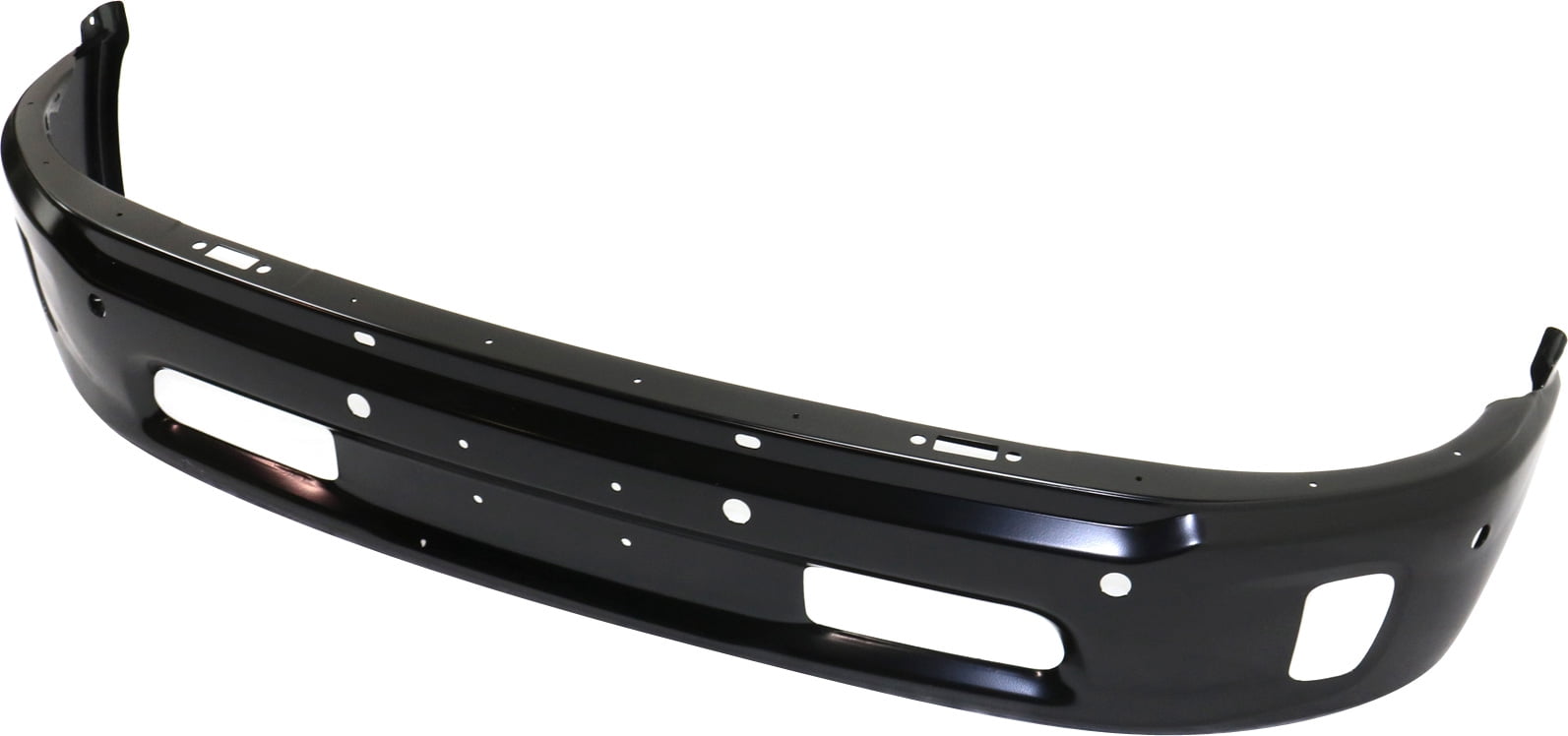FRONT BUMPER Compatible with RAM 1500 P/U 2014-2018 Lower Black 2 Piece with PAS and Fog Light Holes All Cab Types