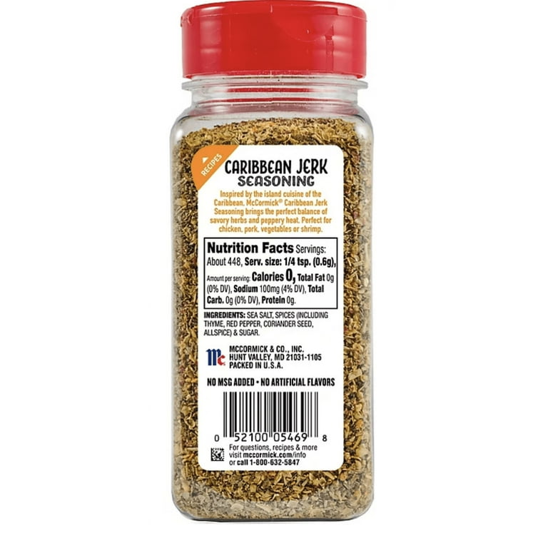 McCormick Caribbean Jerk Seasoning 9.5 oz