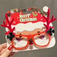 thumbnail image 1 of Novedad gafas de sol para fiesta de Navidad gafas divertidas feliz Festival celebración vacaciones Santa Antlers gafas de sol para niños adultos, 1 of 4