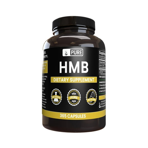 Pure Original Ingredients HMB 365 Capsules No Magnesium Or Rice Fillers, Always Pure, Lab Verified
