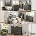 thumbnail image 5 of YouTrend Rustic 8-Drawer Wood Dresser, Large Storage Chest Organizer with Metal Handles for Bedroom, Living Room, Farmhouse Style Furniture,Gray, 5 of 7
