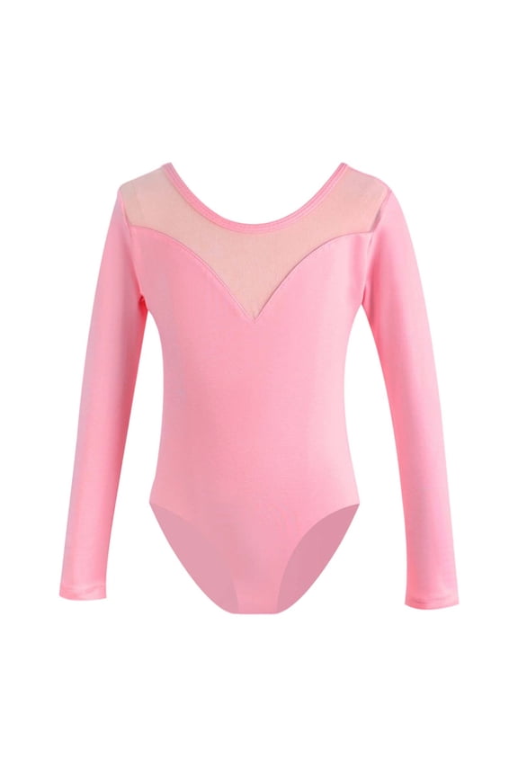 Toddler Girls Mesh Tutu Dress Short Sleeve Stretchy Leotard Ballet Recital Jazz Dance Daily Practice Casual Dresses
