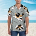 thumbnail image 4 of Lsque Funny Beagle Active Dog pattern Hawaiian Shirt for Men, Unisex Summer Beach Casual Short Sleeve Button Down Shirts-Medium, 4 of 9