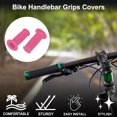 thumbnail image 2 of Cubiertas de empuñaduras de manillar de bicicleta Unique Bargains de 85 mm de largo, ligeras, protector de extremo de bicicleta, rosa, 1 par, 2 of 6